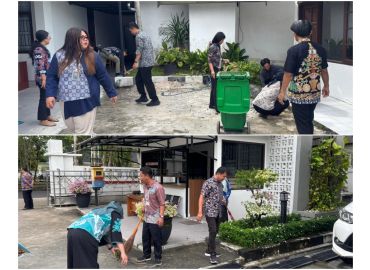 Gambar header Wujudkan "Indonesia ASRI", Seluruh Pegawai Kesbangpol Kalteng Kompak Gelar Aksi Bersih Kantor