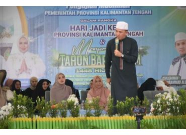 Gambar header Sambut Tahun Baru Islam 1448 H, Kesbangpol Kalteng Hadiri Pengajian Muslimah di Istana Isen Mulang