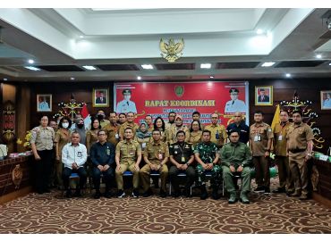 Gambar header Rapat Koordinasi Pelayananan Tata Kelola dan Pendaftaran Ormas Badan Kesatuan Bangsa dan Politik Kabupaten/Kota Se- Kalimantan Tengah Tahun 2023.