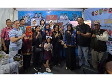 Gambar header Stand Kolaborasi Kesbangpol dan Densus 88 di Kalteng Expo 2026 Terima Kunjungan Pj. Sekda Kalteng