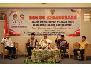 Gambar header Badan Kesbangpol Prov. Kalteng Gelar Silaturahmi dan Dialog Kerukunan Umat Beragama Menghadapi Pilkada Serentak 2024